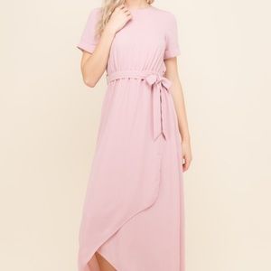 Pink Tie Dress